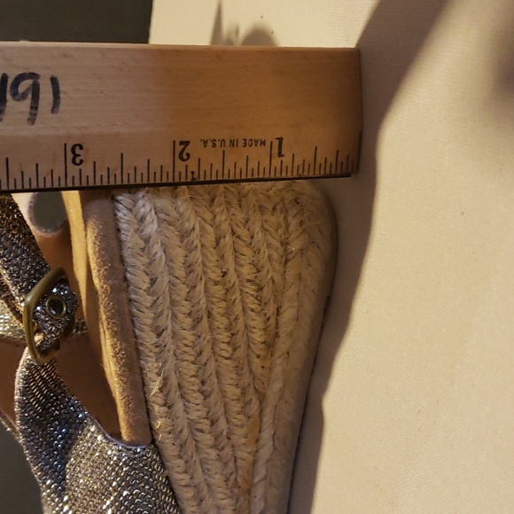 Lanesboro Glitter Espadrille Comfort Wedge Sandals -Size 8.5 NWT - Picture 10 of 12